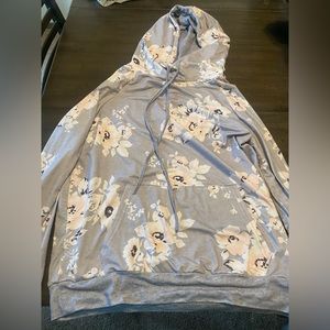 Angashion flower hoddie